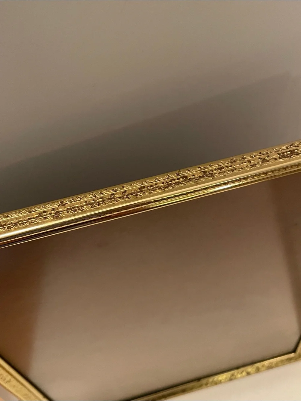 Vintage Brass Hinged Double Foldable 8x10 Photo Frame